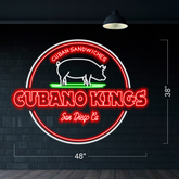 Cubano Kings - LED Neon Sign