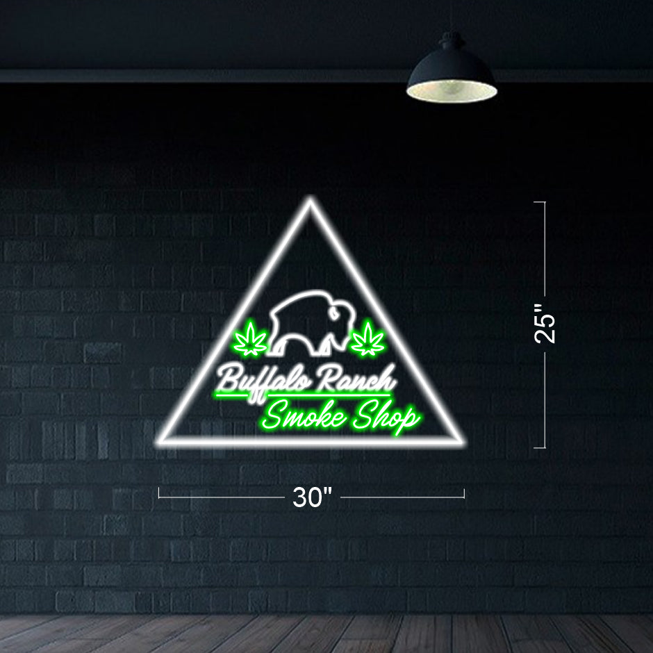 Buffalo Ranch Smoke Shop - LED Neon Sign