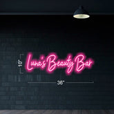 Luna’s Beauty Bar - LED Neon Sign