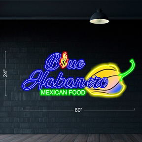 Blue Habanero - LED Neon Sign