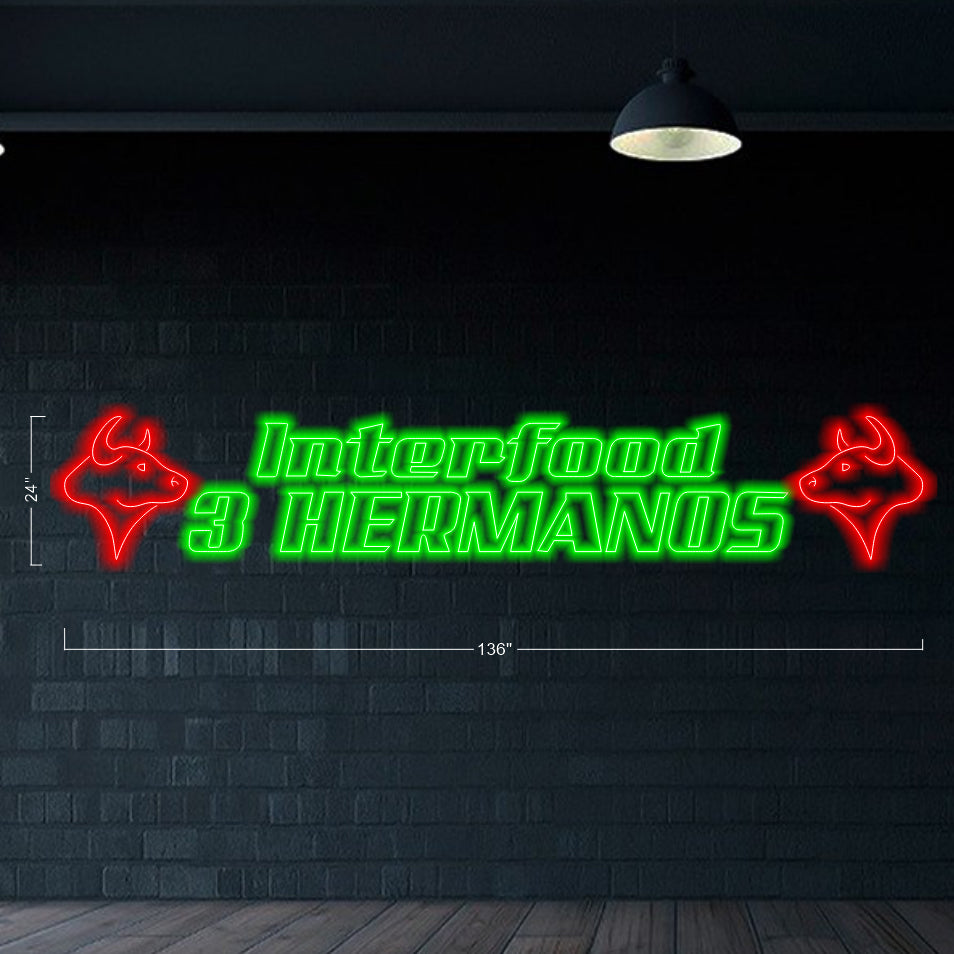 Interfood 3 Hermanos - LED Neon Sign