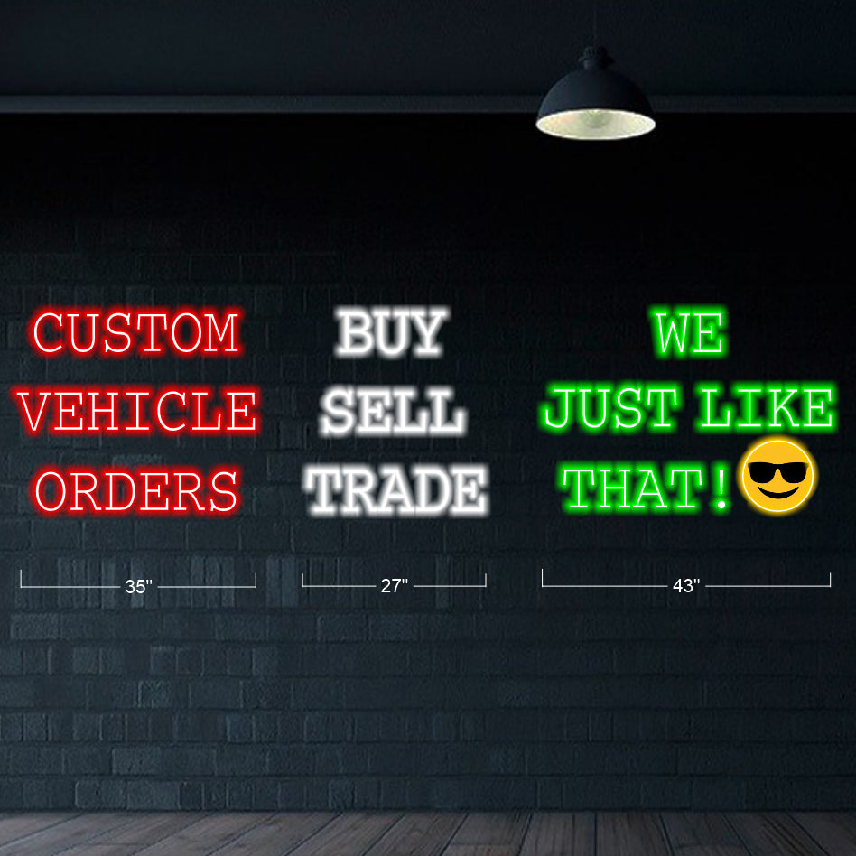 3 Sets Custom Neon Sign (Outdoor)