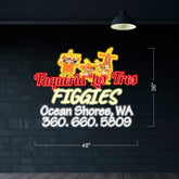 Taqueria Los Tres Figgies (Outdoor) - LED Neon Sign