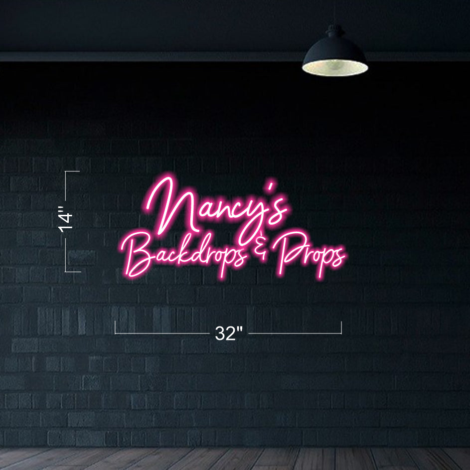 Nancy's Backdrops & Props - LED Neon Sign