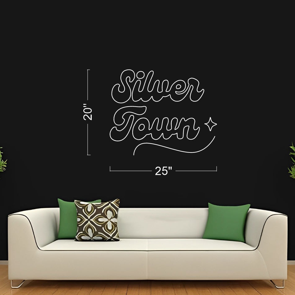 Silver Town (RGB Multicolor) - LED Neon Sign