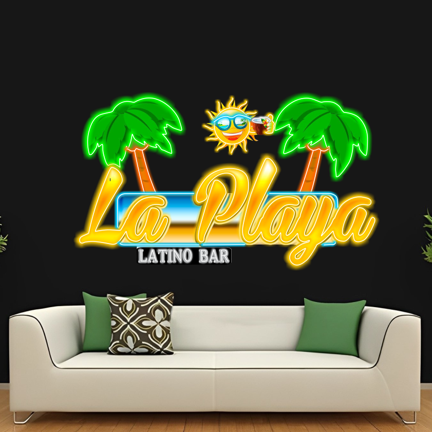 La Playa Latino Bar - LED Neon Sign