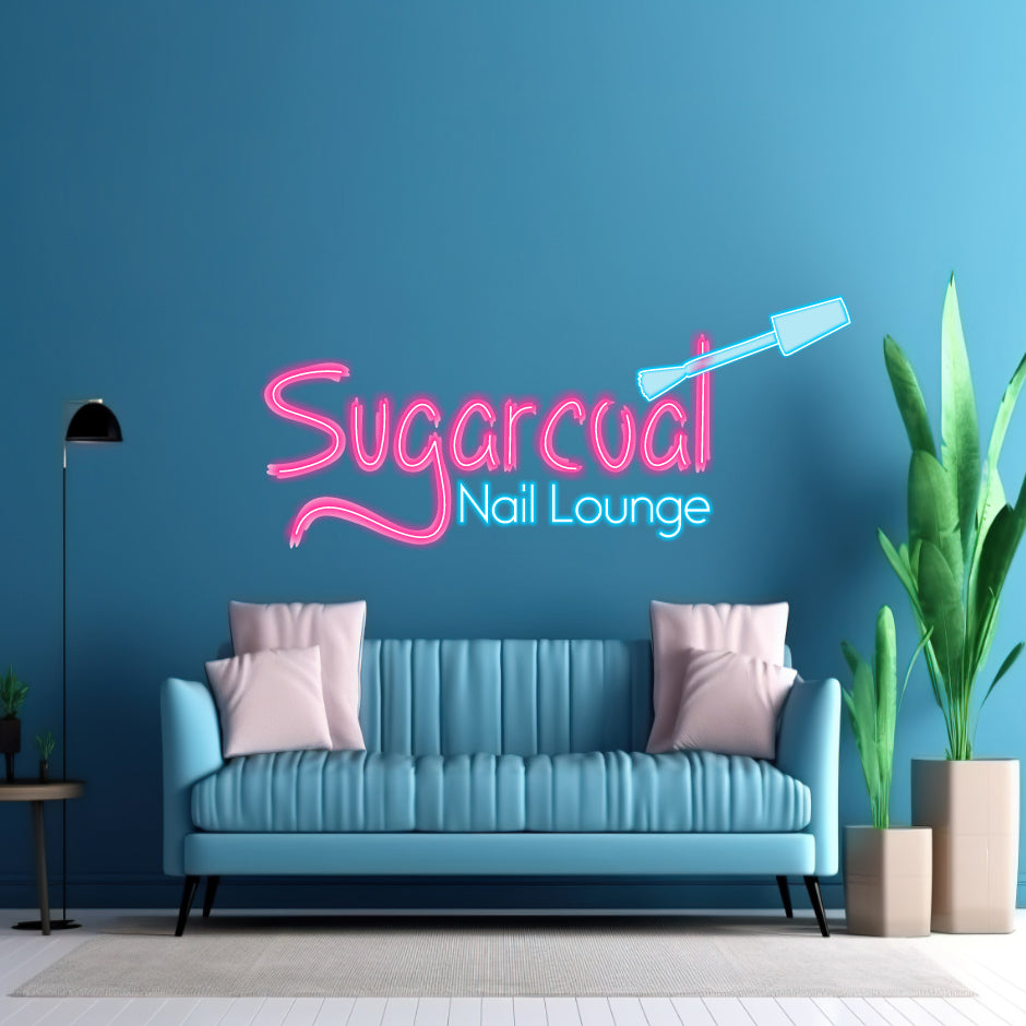 Sugarcoal Nail Louge - LED Neon Sign