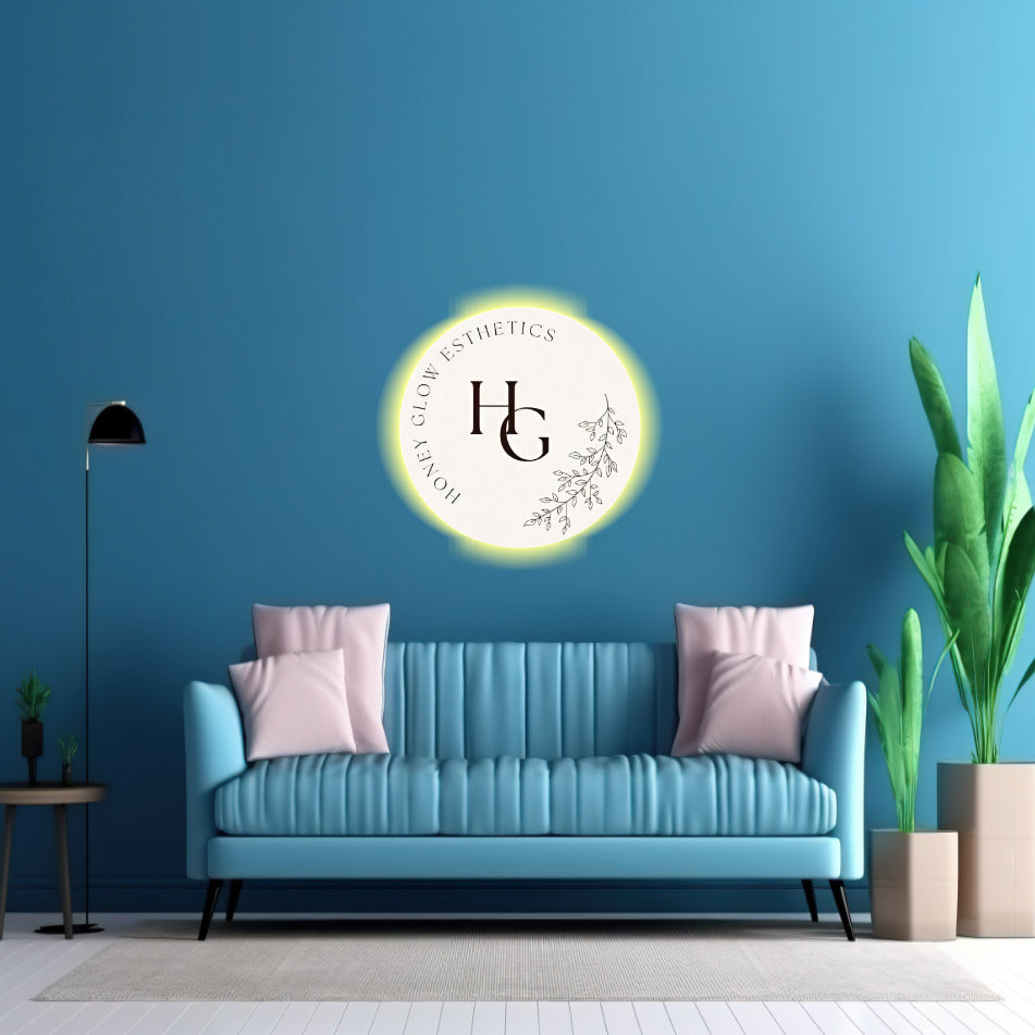 Honey Glow Esthetic & Venegas - Acrylic Backlit sign