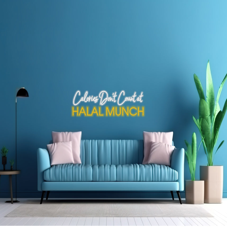 7 Sets Halal Munch - LED Neon Sign