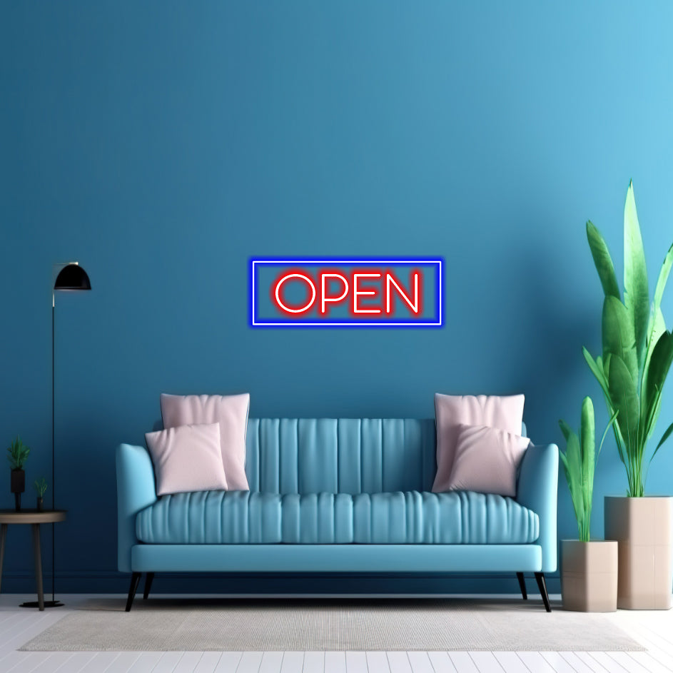 2 sets OPEN - LED Neon Sign