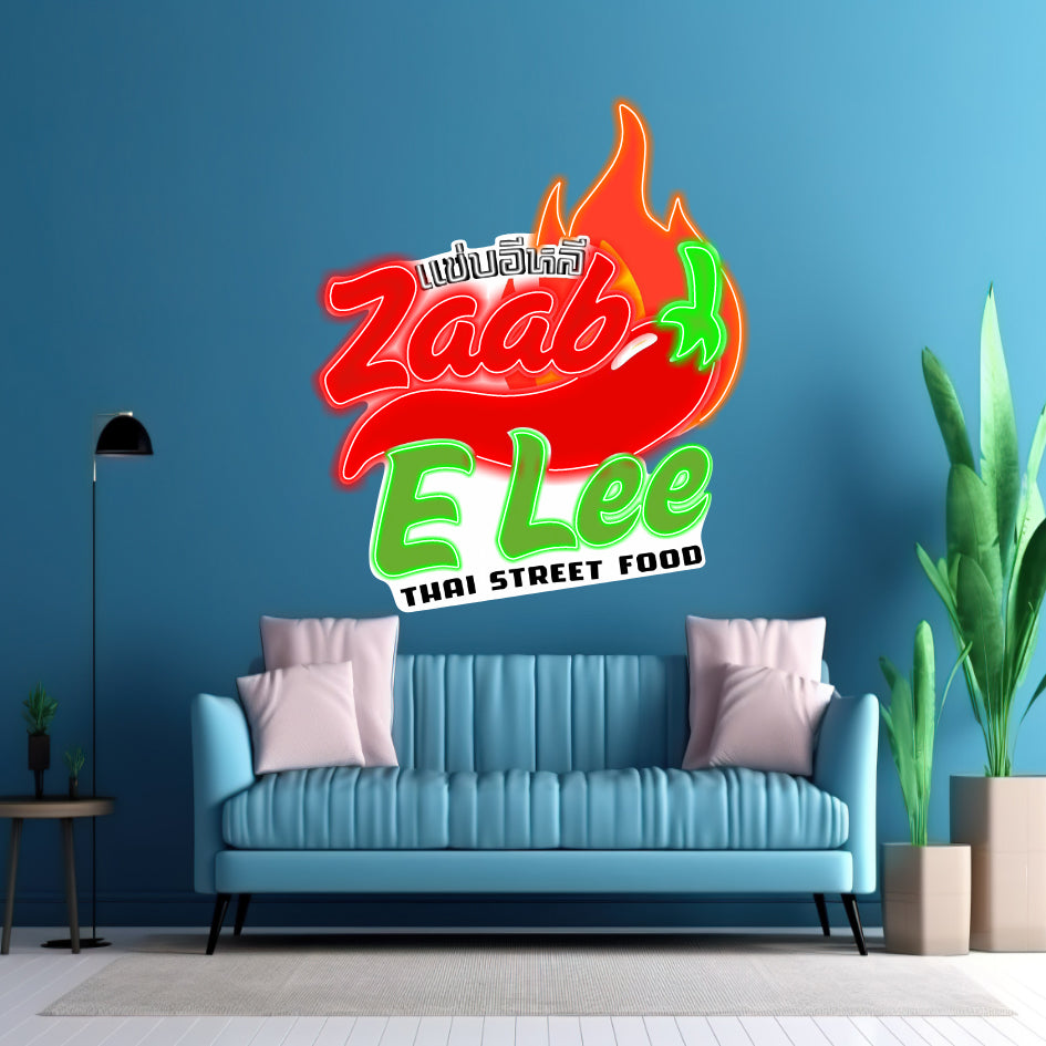 4 Sets Zaab E Lee  - LED Neon Sign