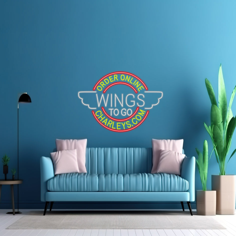 Wings to go - LED Neon Sign