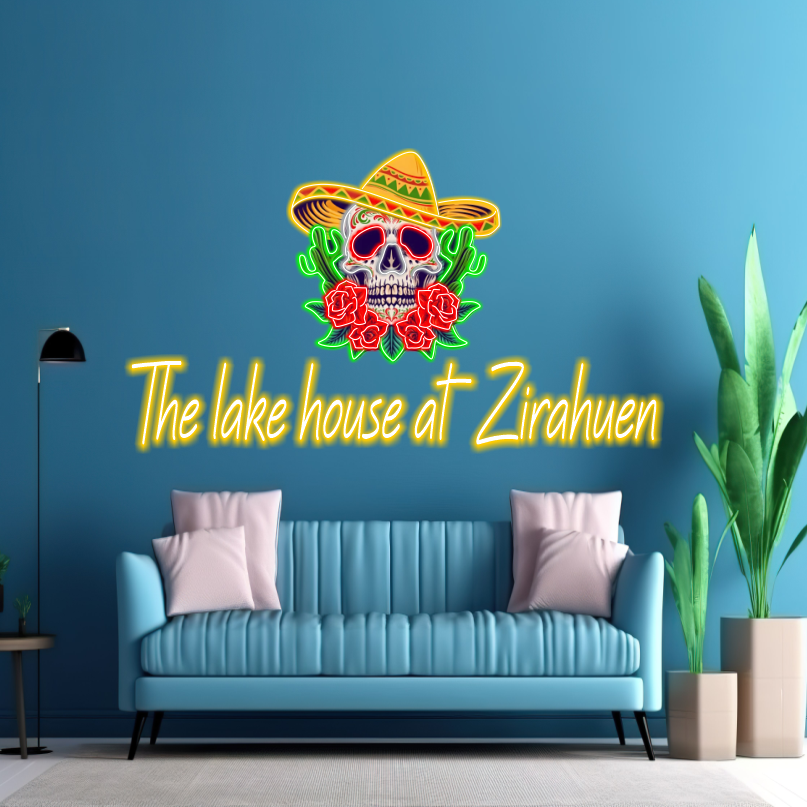 The lake house at Zirahuen - LED Neon Sign