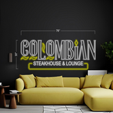 3 Set COLOMBIAN Steak House & Lounge - LED Neon Sign