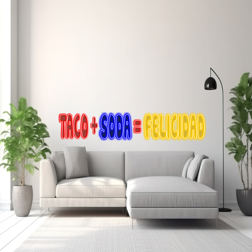 5 Set Sin Salsa - LED Neon Sign