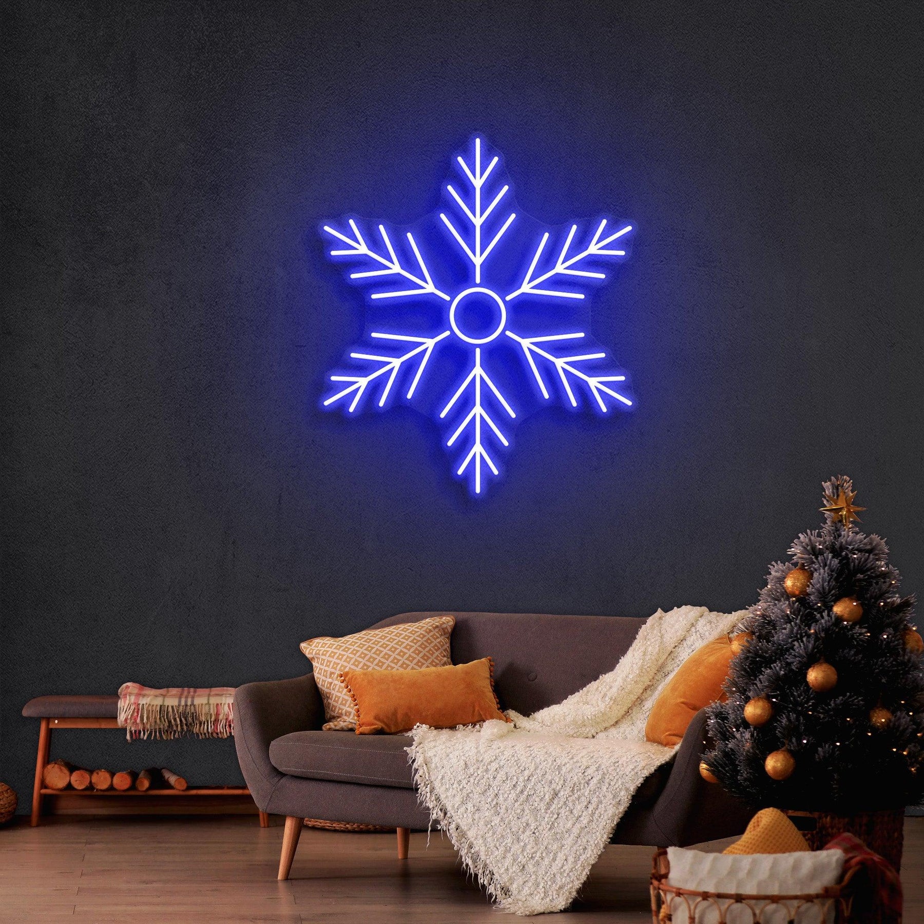 Snowflakes Neon Sign