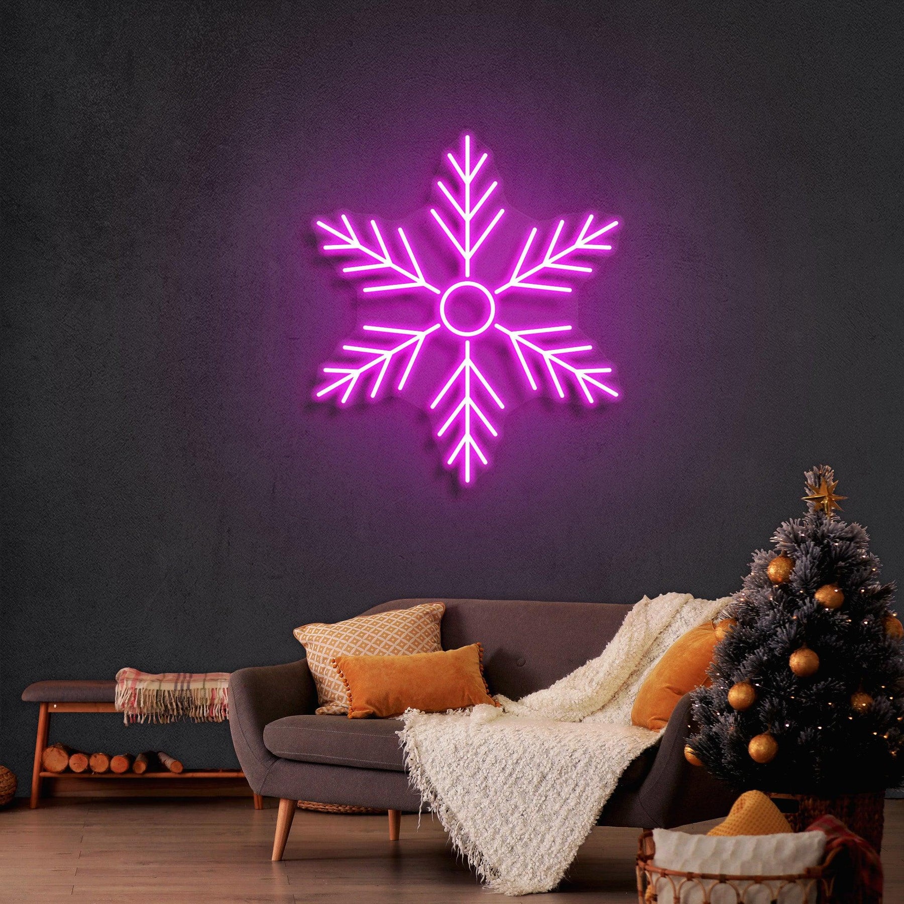 Snowflakes Neon Sign