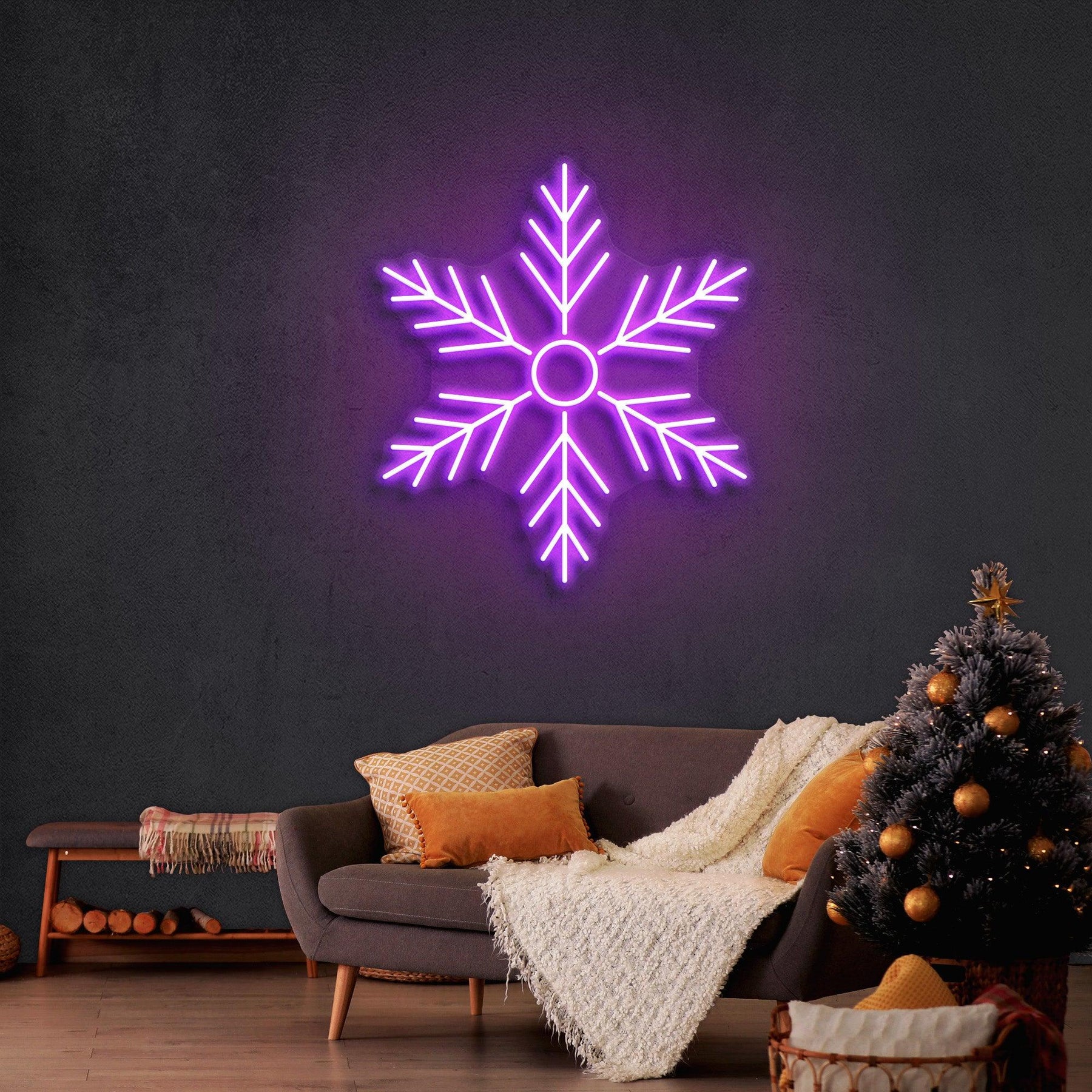 Snowflakes Neon Sign