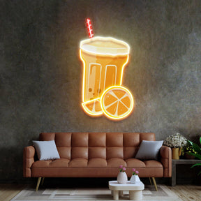 Summer Refreshments Neon Acrylic Artwork