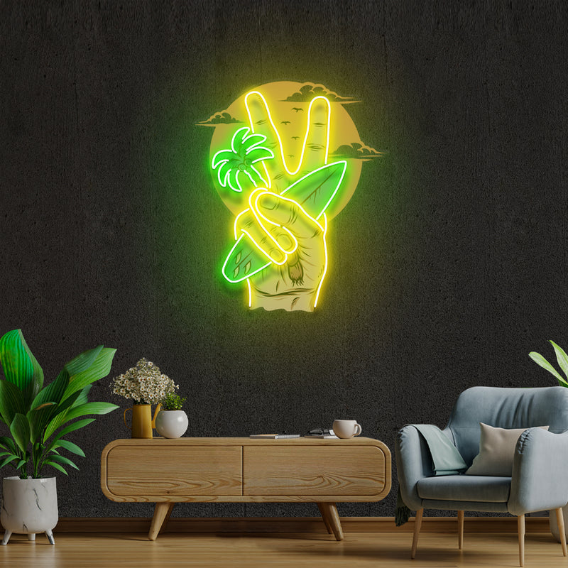 The Beach Artwork Led Neon Sign Light