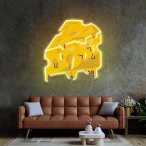 Thick Cheese Slice Led Neon Acrylic Artwork