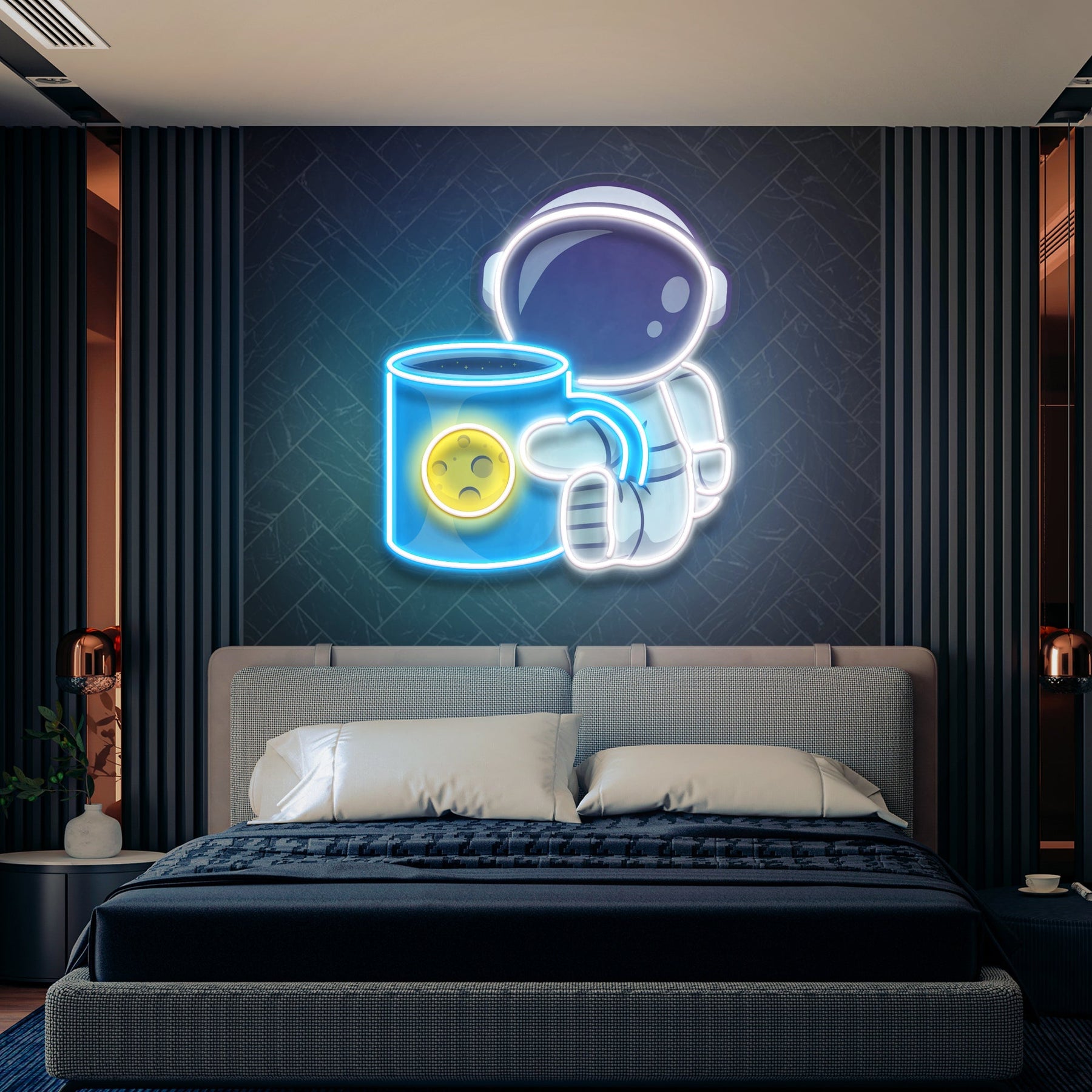 Tea Astronaut Art work Led Neon Sign Light