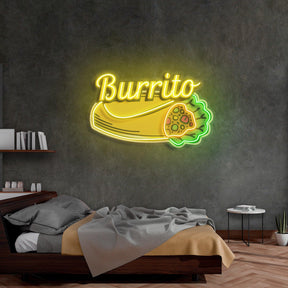 Burrito Led Neon Acrylic Artwork