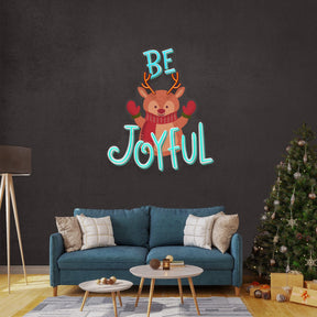 Joyful Deer Christmas Neon Sign