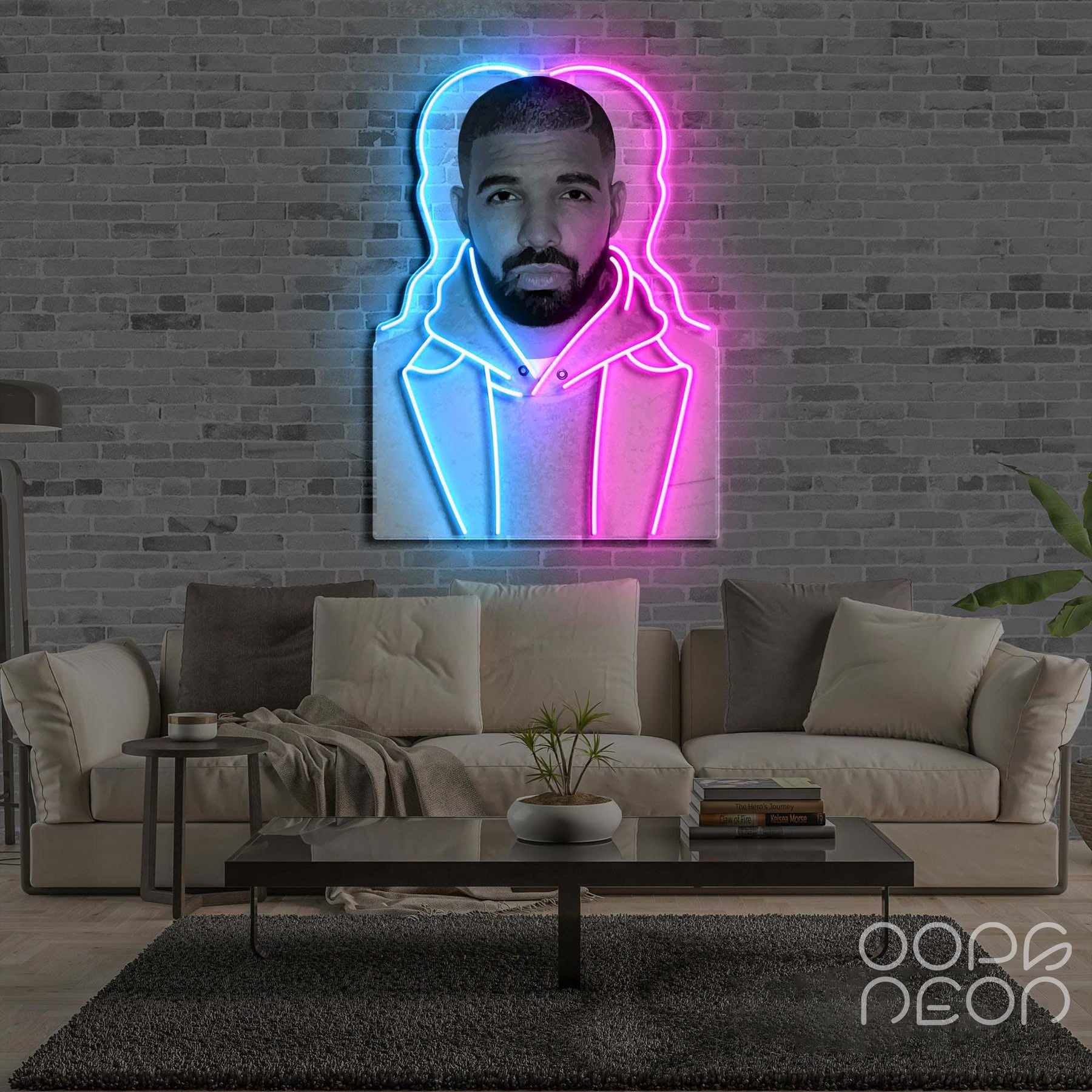 "King of The North" Neon x Acrylic Artwork