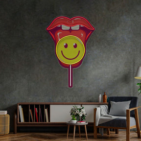 Lip Lolipop LED Neon Sign Light Pop Art