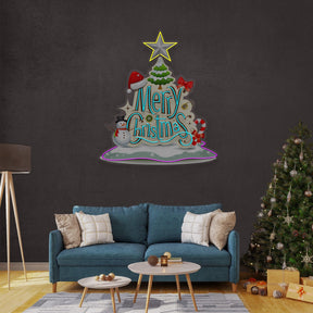 Merry Christmas LED Neon Acrylic Artwork