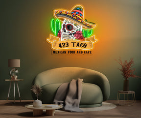 Custom Mexican Food Restaurants LED Neon Sign Light Pop Art