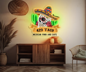 Custom Mexican Food Restaurants LED Neon Sign Light Pop Art