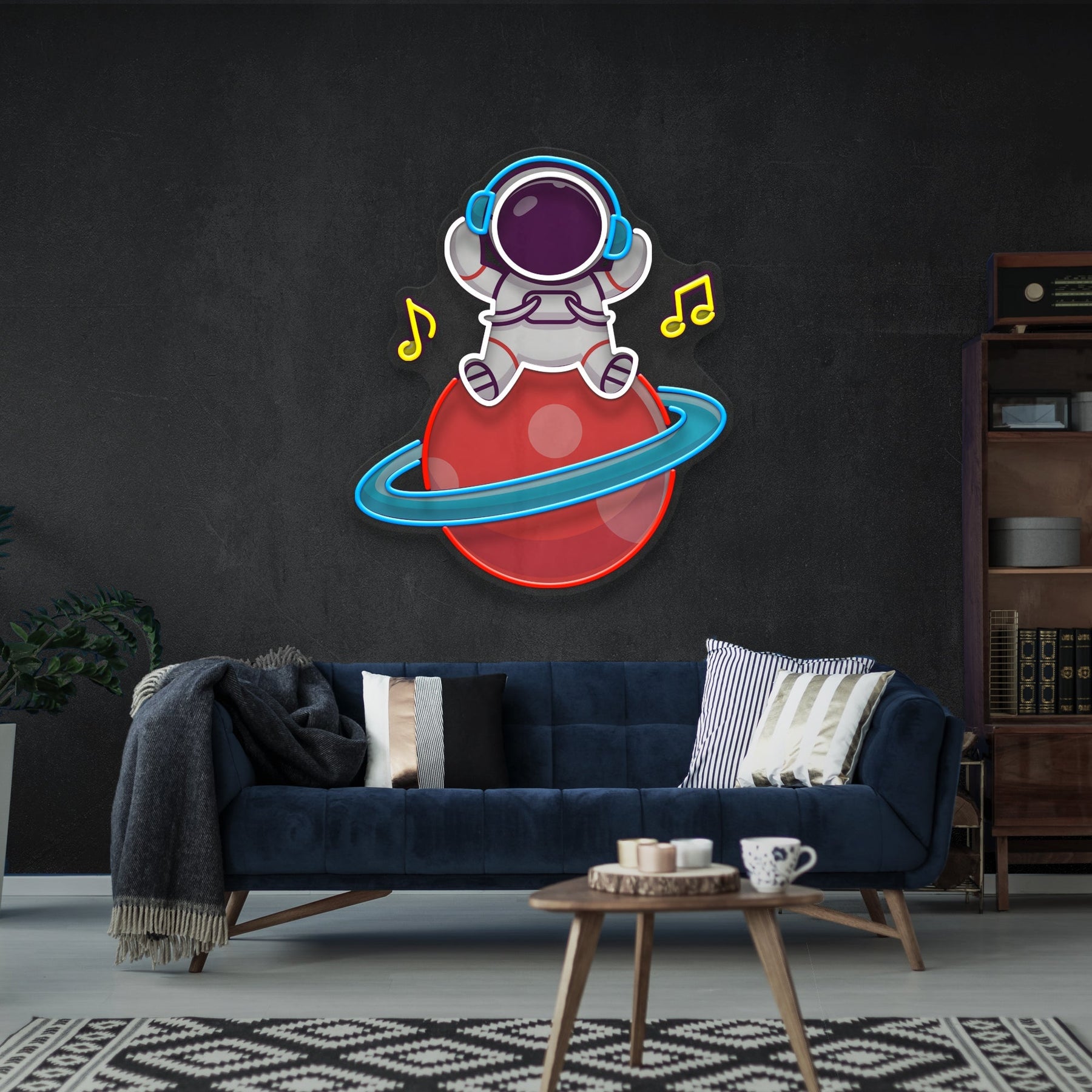 Music Astronaut Art work Led Neon Sign Light