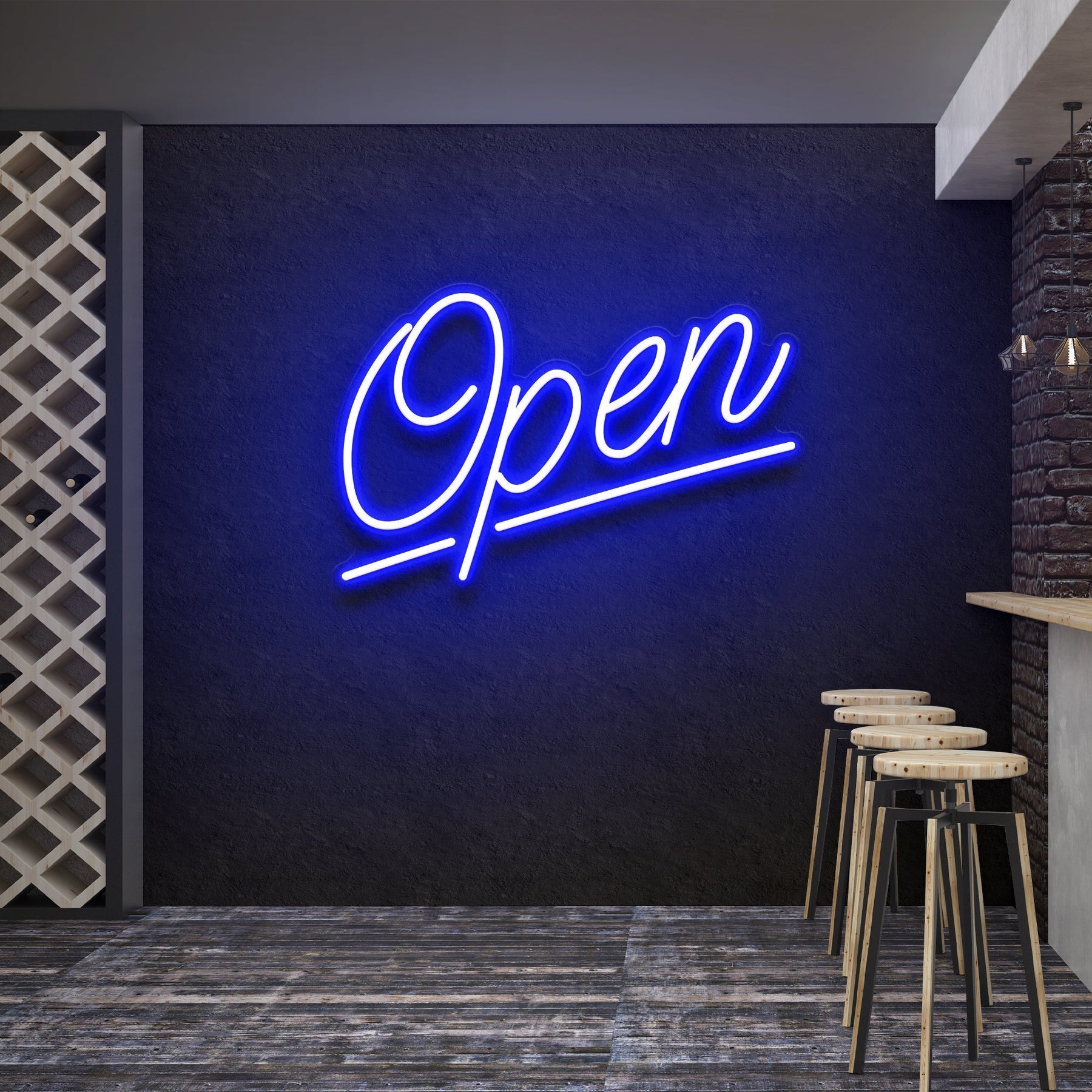 Open 2 Led Neon Sign Light