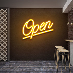 Open 2 Led Neon Sign Light