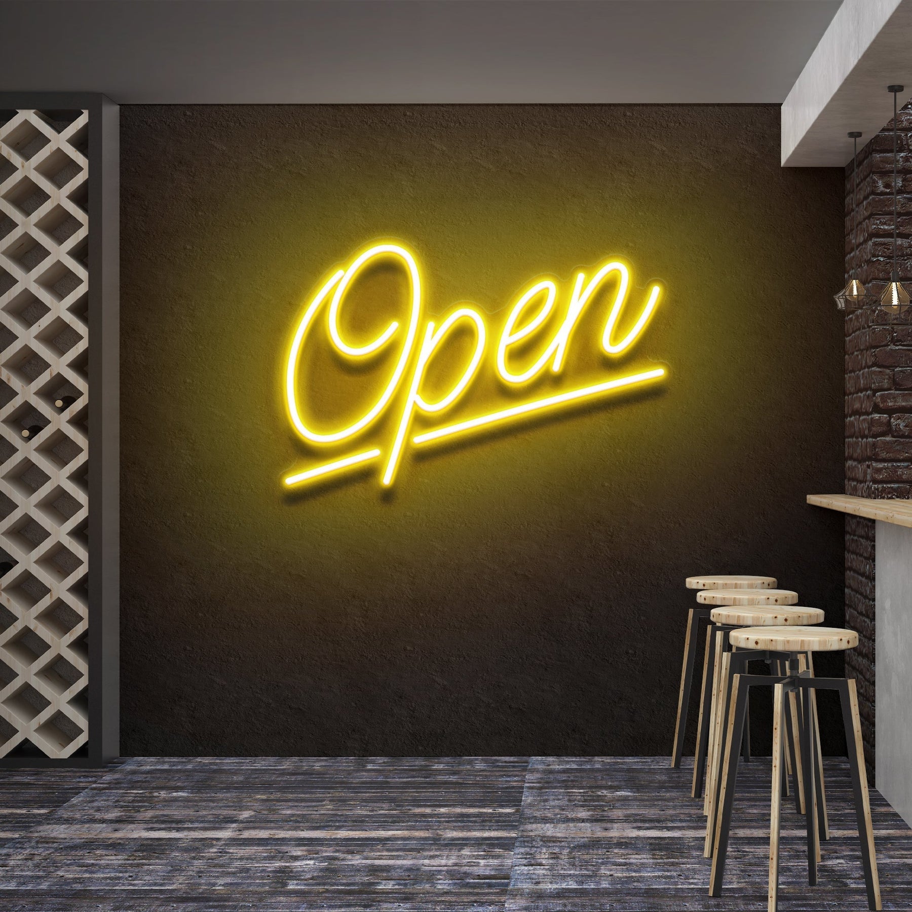 Open 2 Led Neon Sign Light