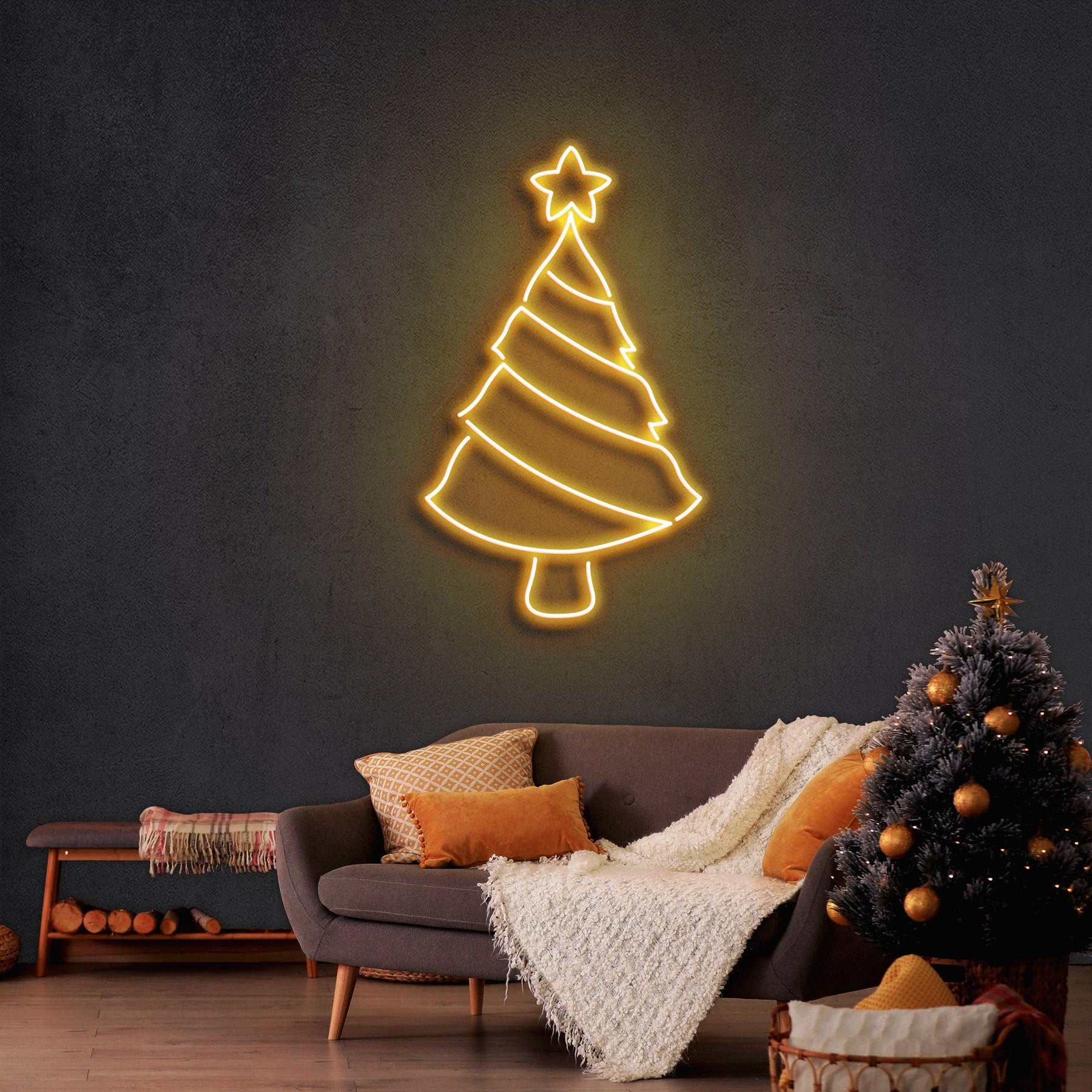 Pine Tree Christmas Neon Sign