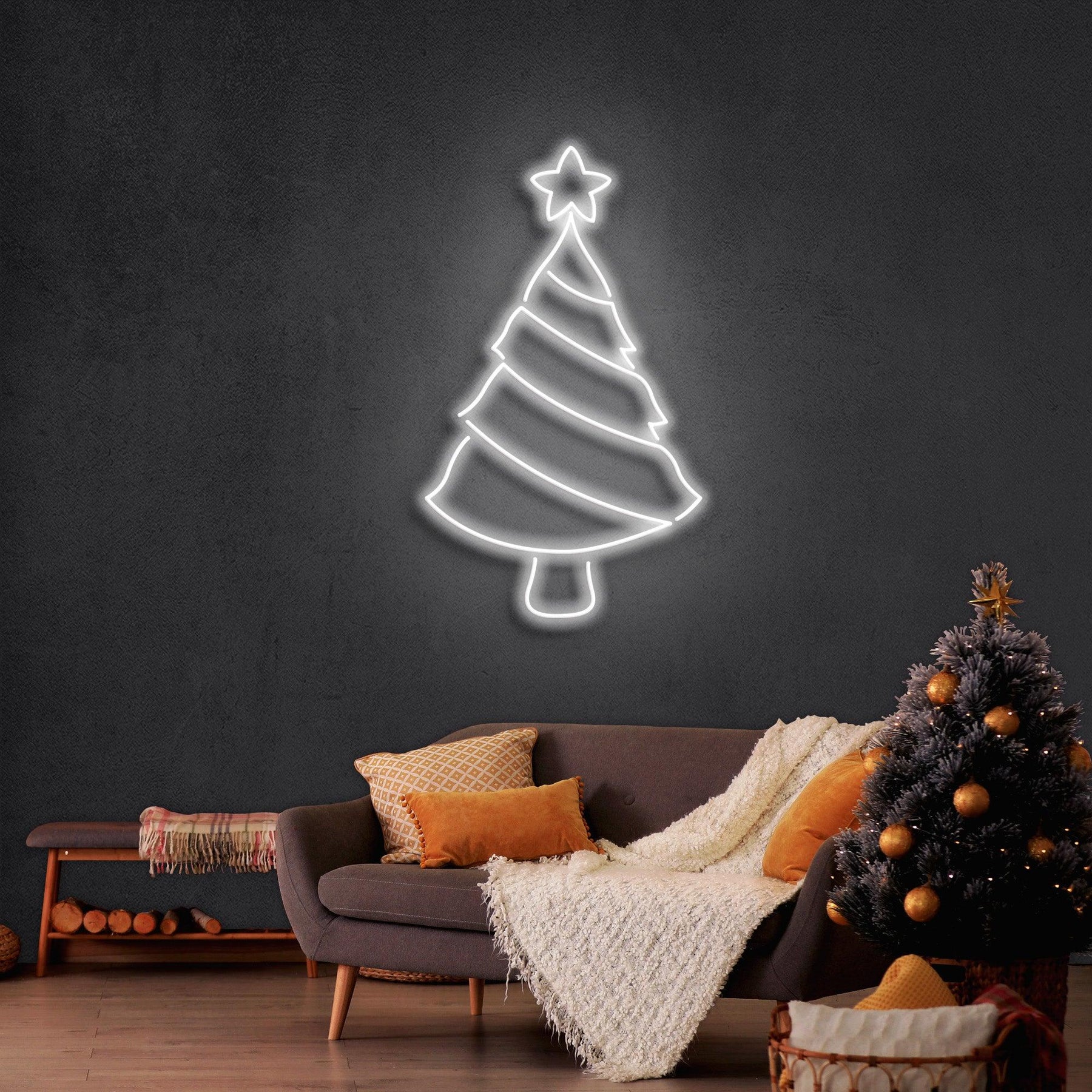 Pine Tree Christmas Neon Sign