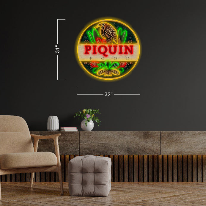 PIQUIN FOOD - LED Neon Sign