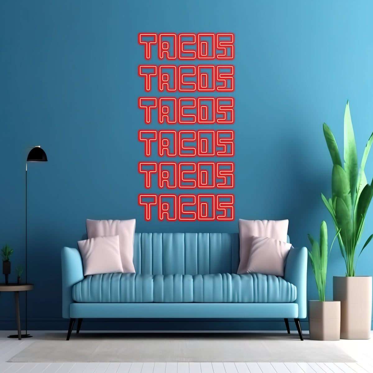 3 sets Bienvenidos, Tacos, Caritas - LED Neon sign