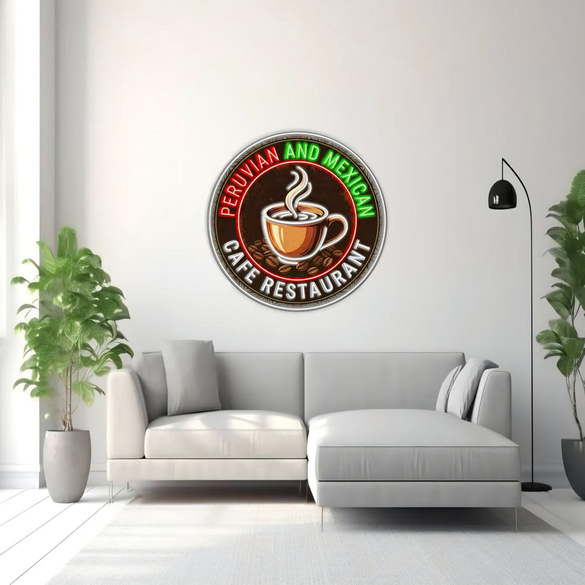 Peruvian and Mexican Cafe Restaurant - LED Neon Sign