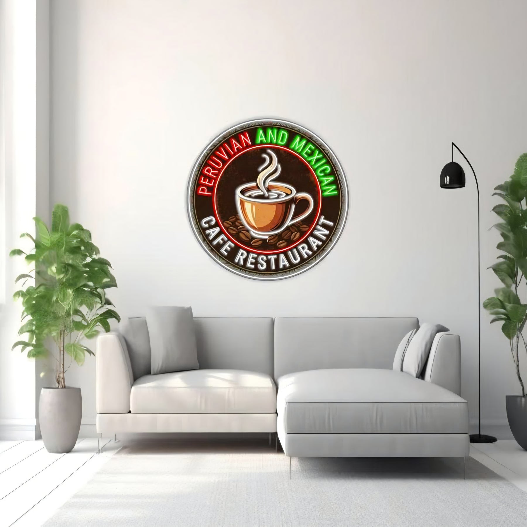 Peruvian and Mexican Cafe Restaurant - LED Neon Sign