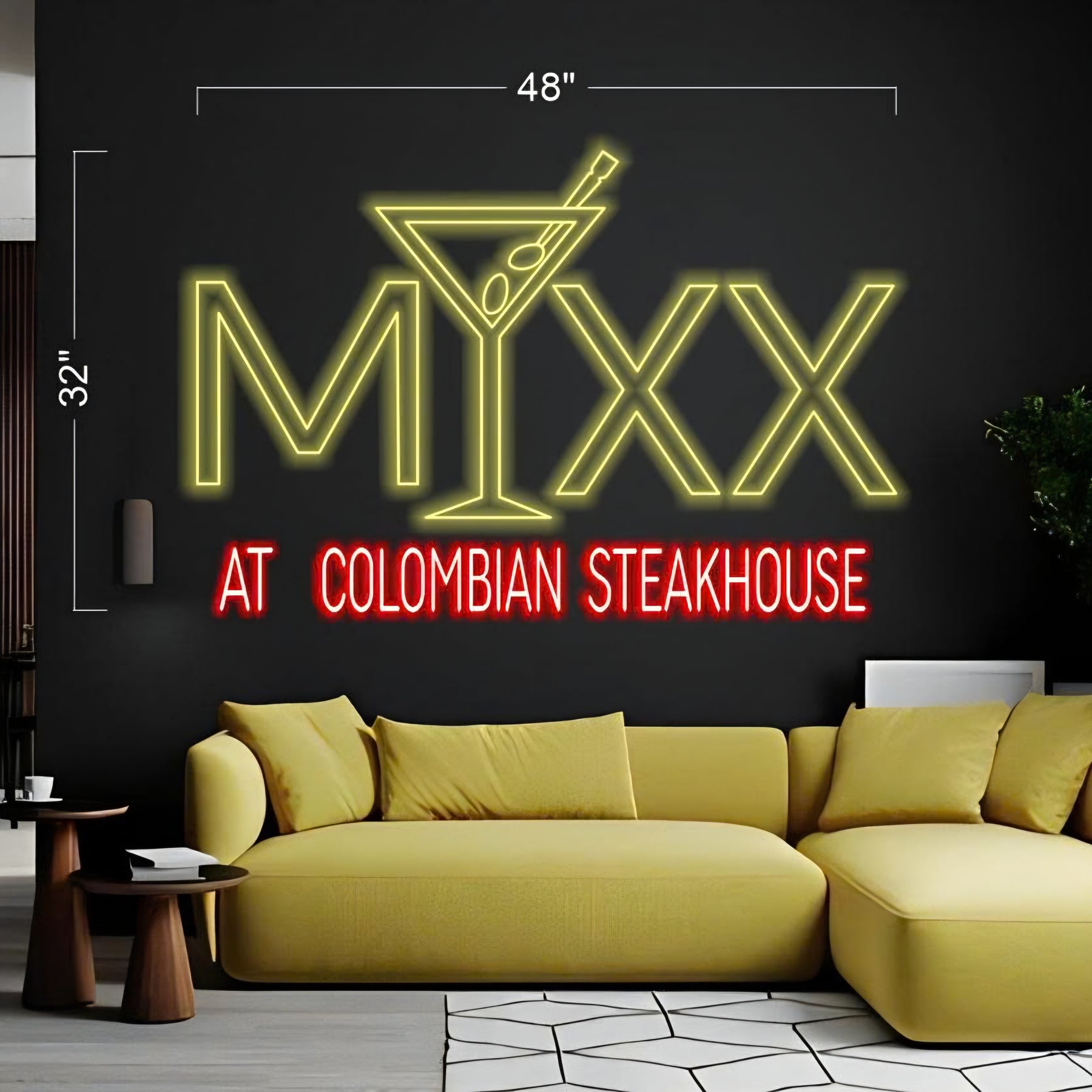 4 Sets MYXX at Colombian Steakhouse  - LED Neon Sign