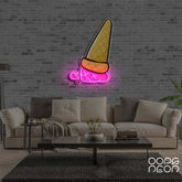 "Sadcream Cone V2" Neon x Acrylic Artwork