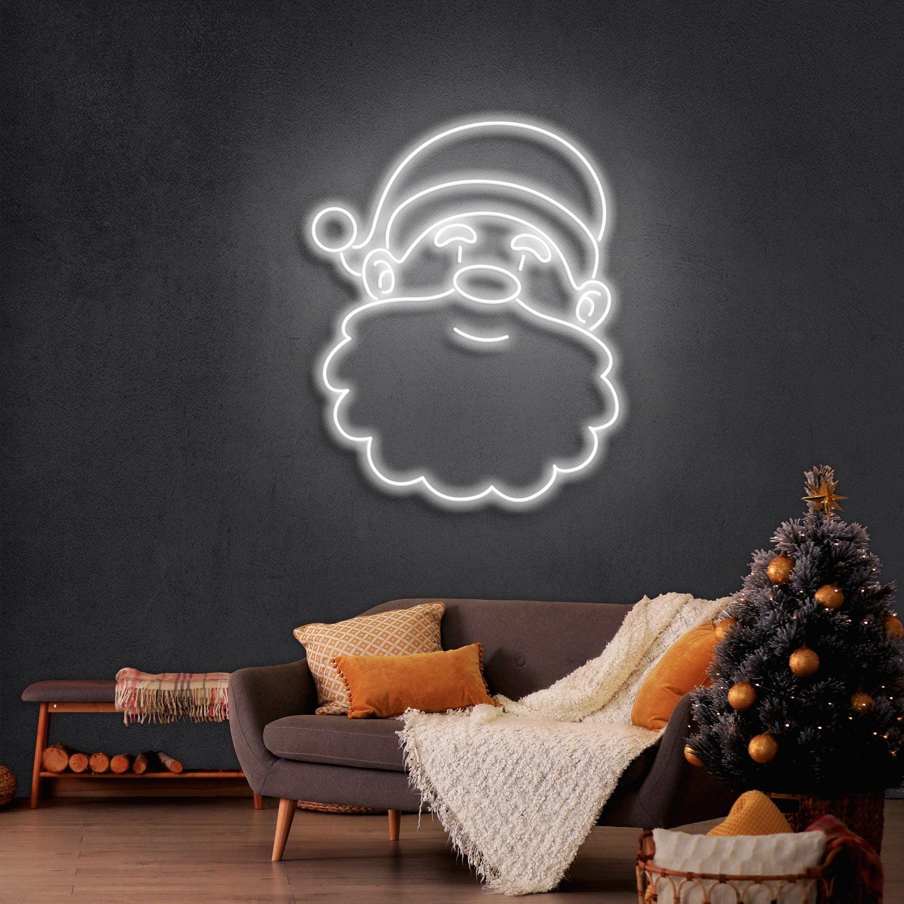 Santa Claus Christmas Neon Sign