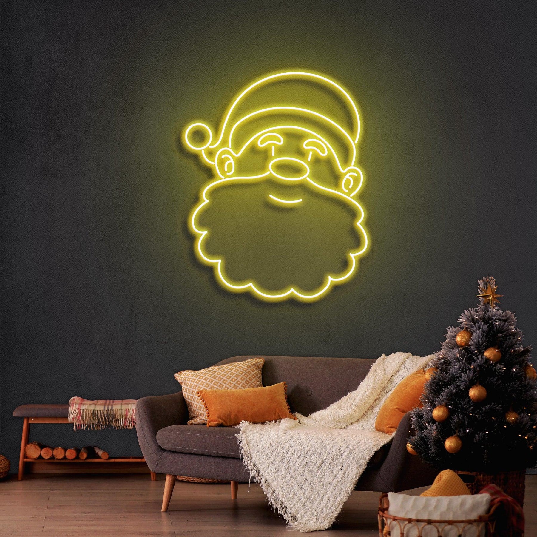 Santa Claus Christmas Neon Sign