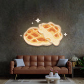 Tasty Waffle Breakfast LED Neon Sign Light Pop Art