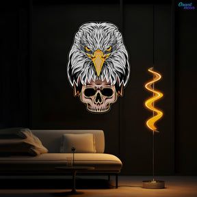 Eagle’s Fury, Skull’s Legacy Neon Sign Light Artwork