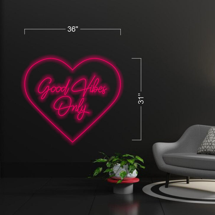 One House & Good Vibes Only - LED Neon Sign